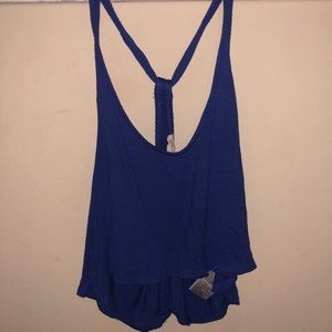 Racer Back Flowy Crop Top